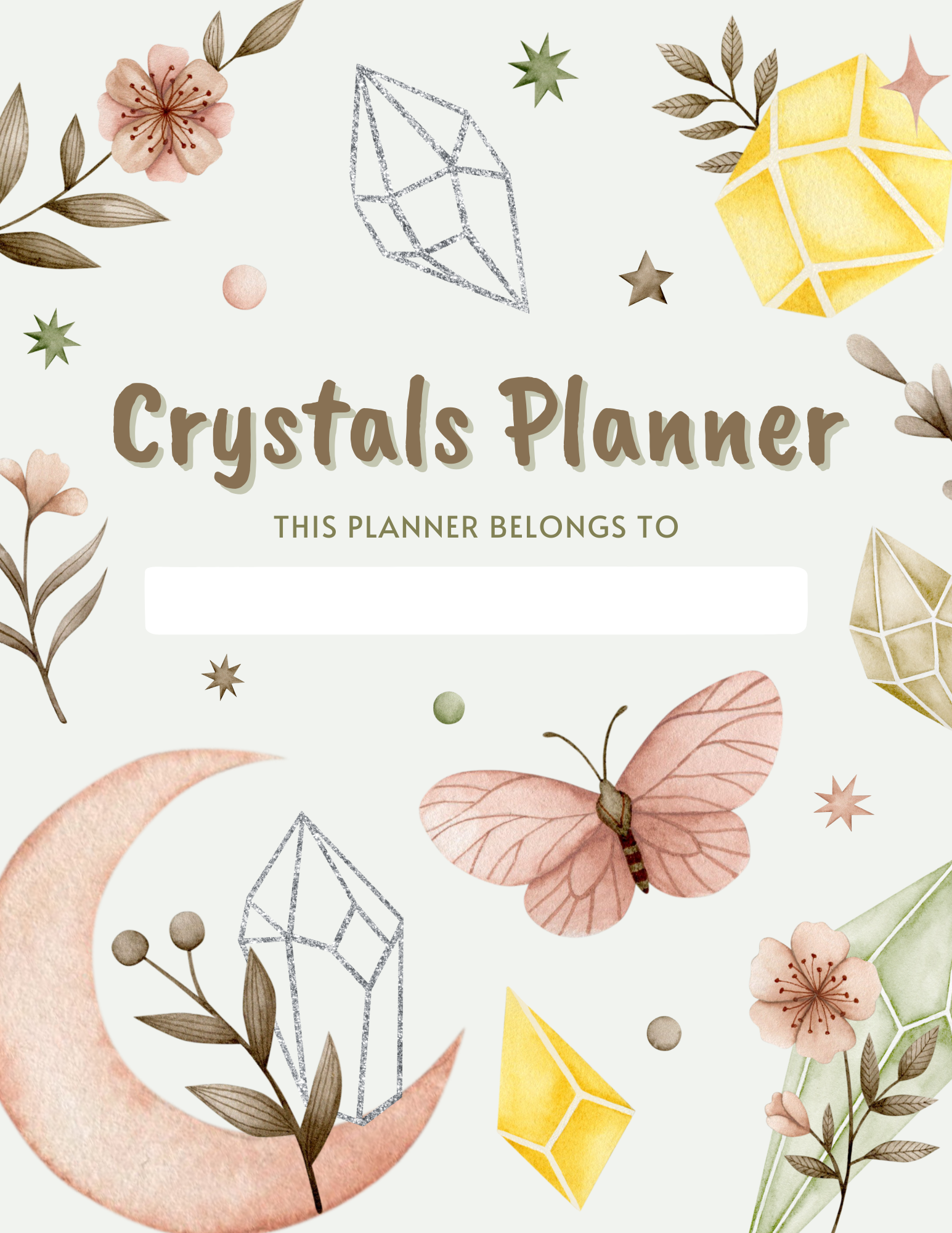 Crystal Energy Planner & Journal – Track Your Collection, Amplify Your Intentions - Image 3