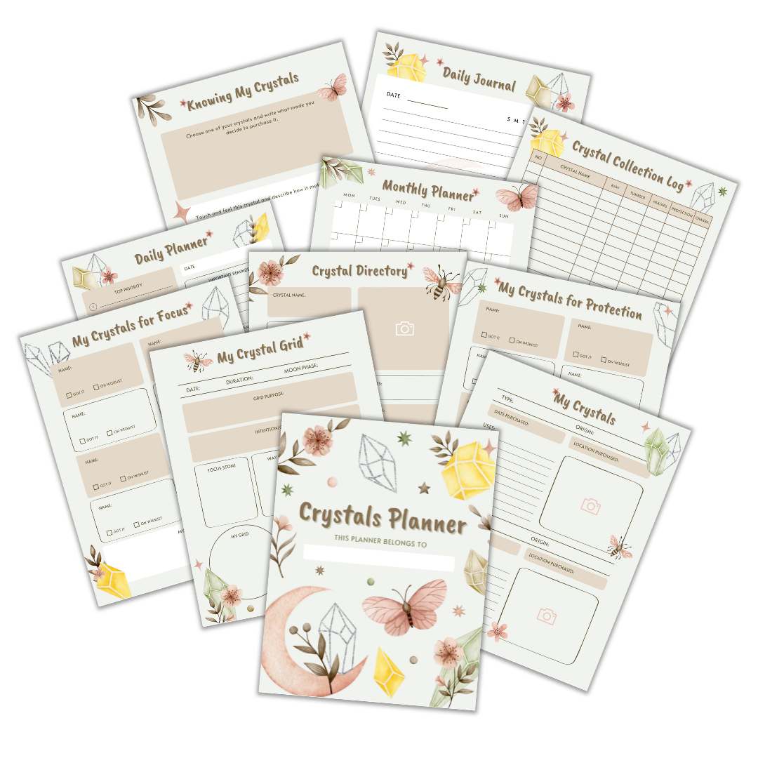 Crystal Energy Planner & Journal – Track Your Collection, Amplify Your Intentions - Image 2