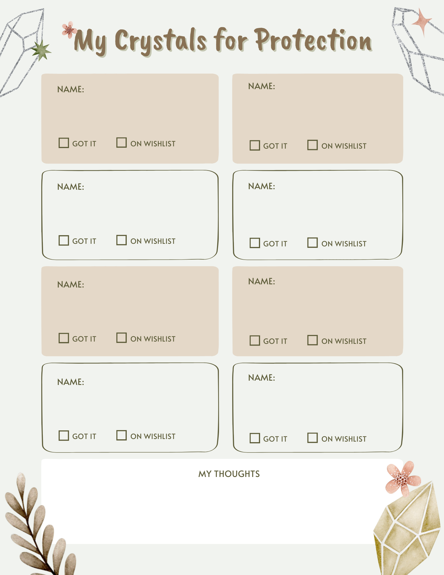 Crystal Energy Planner & Journal – Track Your Collection, Amplify Your Intentions - Image 8