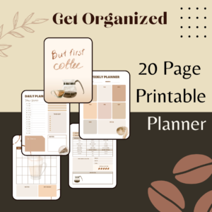 Coffee Planner & Journal – Printable PDF for Coffee Lovers | Crafting Her Plans