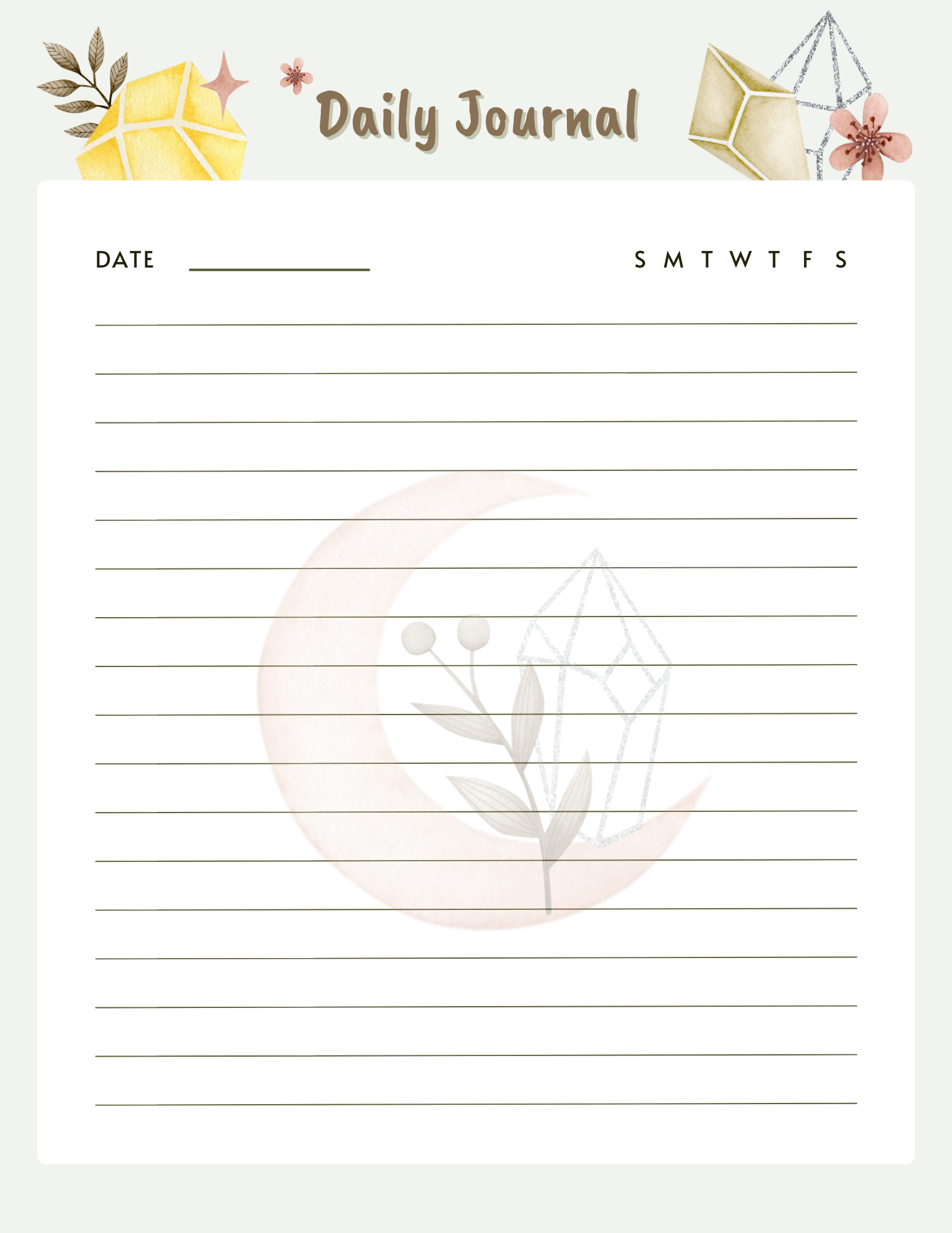 Crystal Energy Planner & Journal – Track Your Collection, Amplify Your Intentions - Image 13