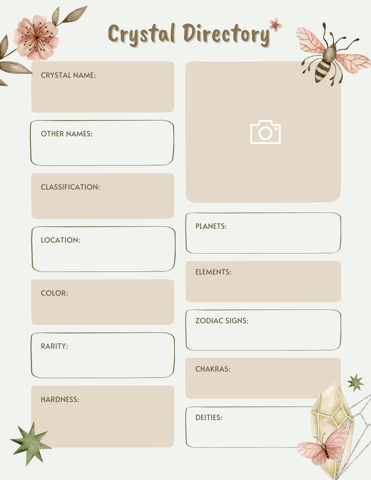 Crystal Energy Planner & Journal – Track Your Collection, Amplify Your Intentions - Image 5
