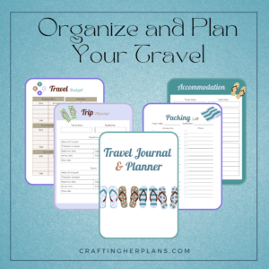 Turquoise Travel Planner Printable | Complete Trip Planning PDF
