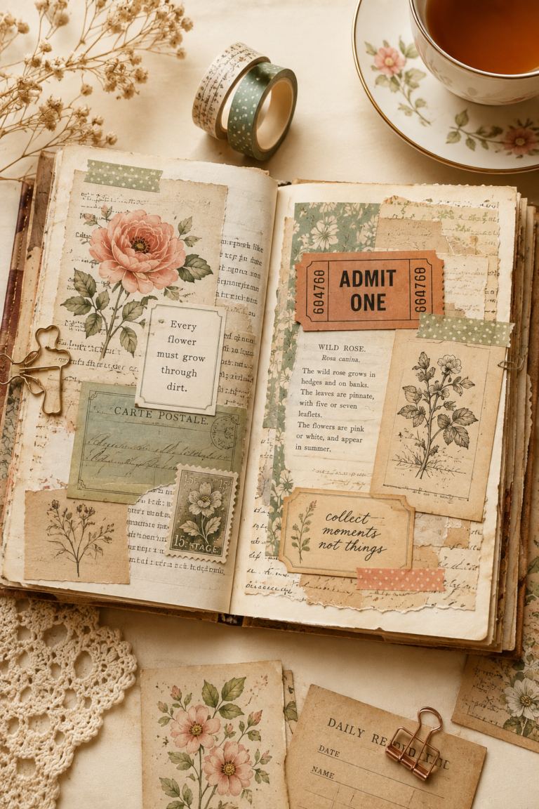 Where to Find Junk Journal Ephemera (Without Spending a Fortune)